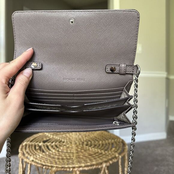 Michael Kors DANIELA Cinder 'Brown' SAFFIANO LEATHER CROSSBODY BAG 6 Card slots - Picture 5 of 11